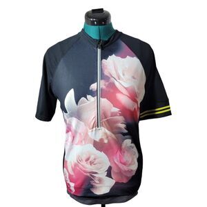 MPG Cycling Jersey‎ Sz  XL Short Sleeve Breathable Floral Print Jersey
